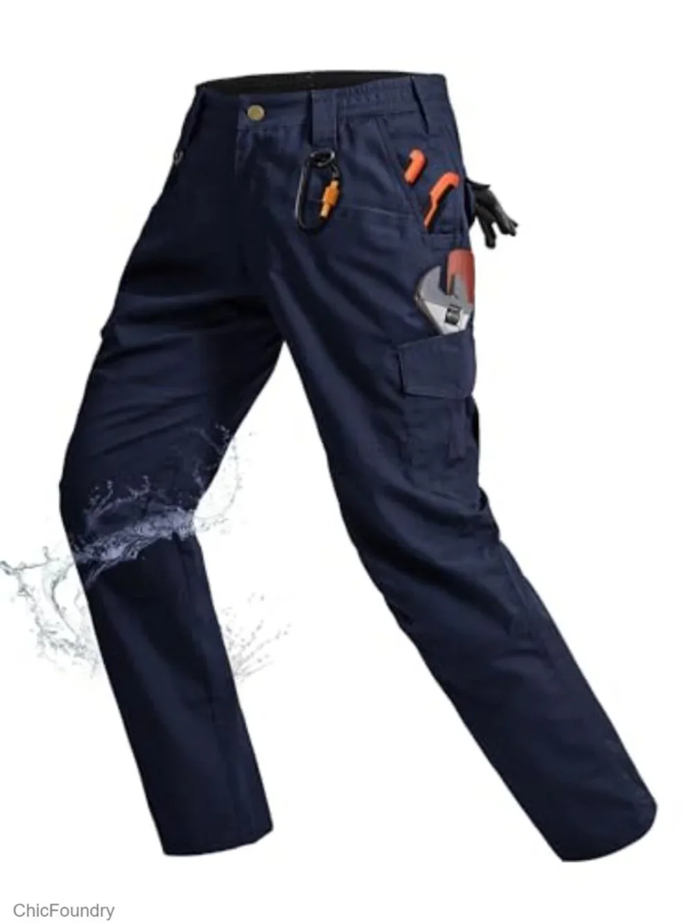 Ripstop Water Resistant Cargo Tactical Pants with 9 Pockets for Work Hiking